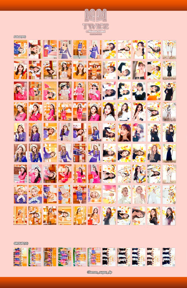 TWICE in Wonderland Post card (110種) #TWICEトレカ交換 #TWICE交換