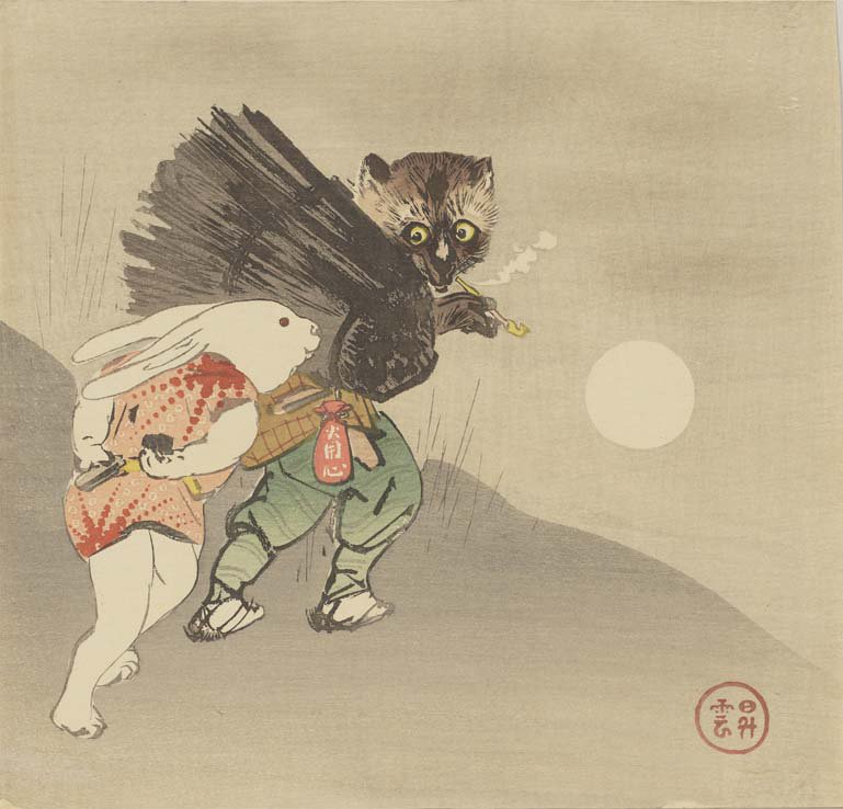 本日9/13(金)は ＃中秋の名月 。それにちなみ、月とウサギを描いた