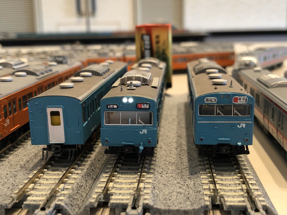 ② 毎度おなじみ京葉線103系 千ケヨ303編成 KATOとEVOから作成 個人的