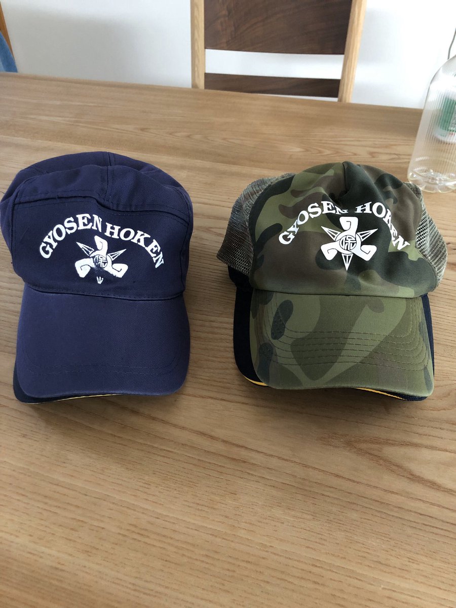 RT @erui_LE: 漁師、海LEにはお馴染みの漁船保険キャップに迷彩柄が