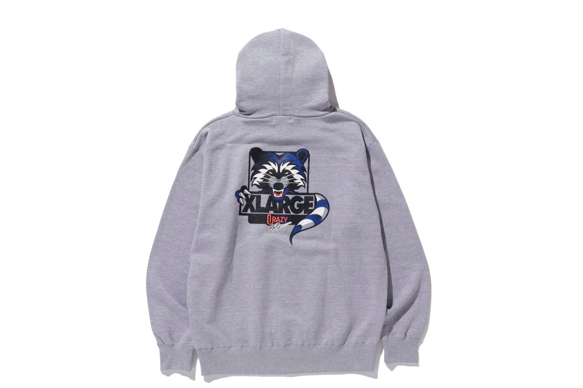 コラボパーカー販売開始】 Crazy Raccoon × Xlargeコラボパーカー 一般
