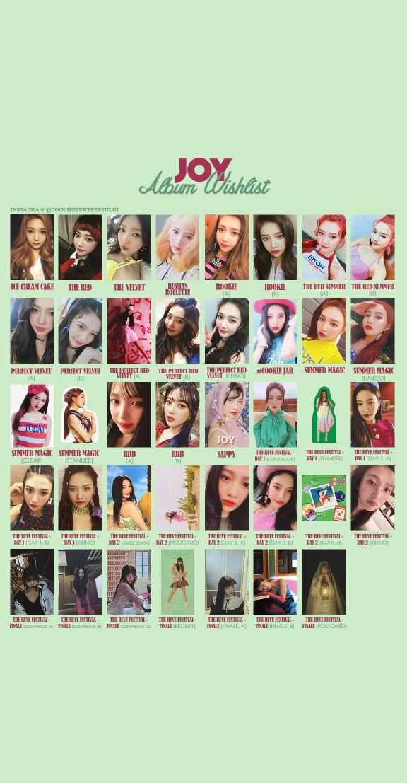 公式 Red Velvet ジョイ 2周年 ポラロイド トレカ