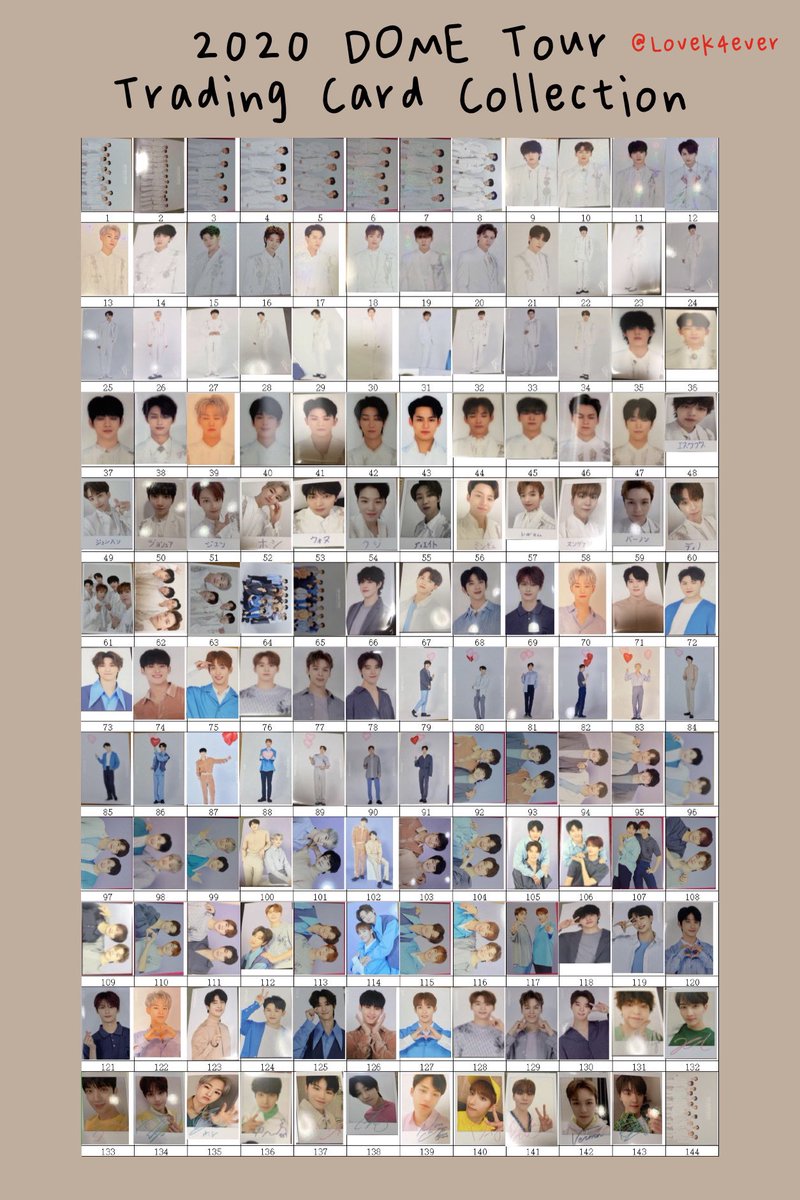 SEVENTEEN 2020 JAPAN DOME TOUR 'SVT' Trading Card List Cr