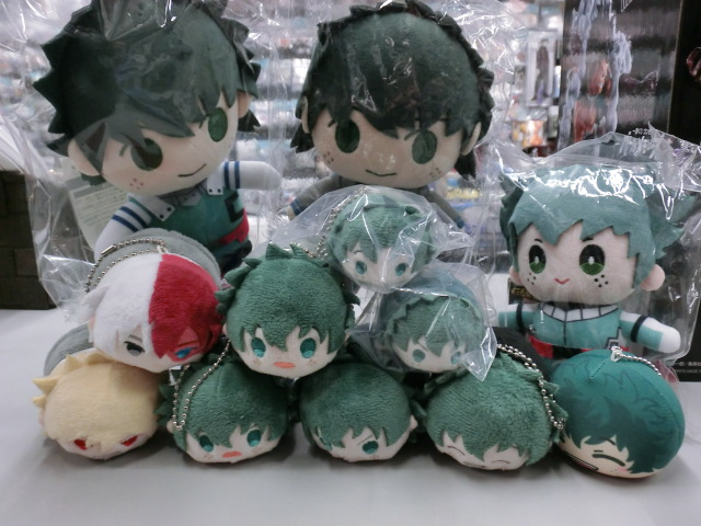 入荷情報】 #僕のヒーローアカデミア #緑谷出久 ぬいぐるみ系がドサッ