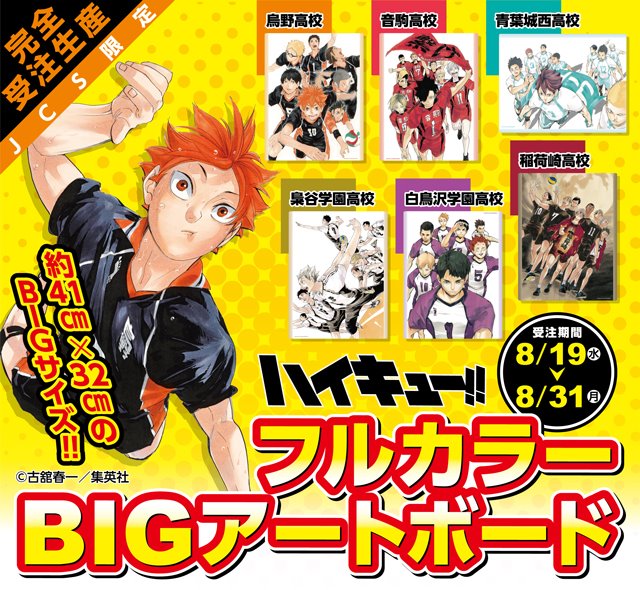 ⚡️本日締切‼️⚡️ 完全受注生産 『#ハイキュー』 フルカラーBIG