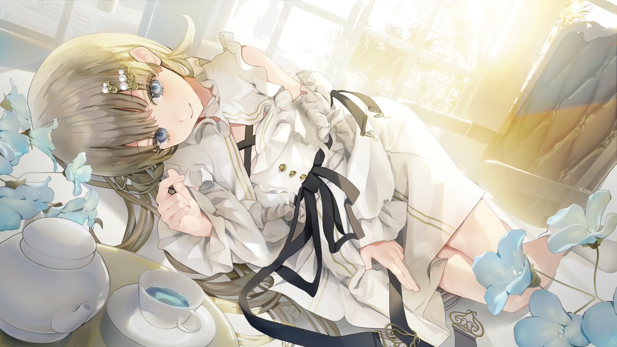 花&白黒 英リサ α1 ぶいすぽっ！ スリーブ&プレイマット