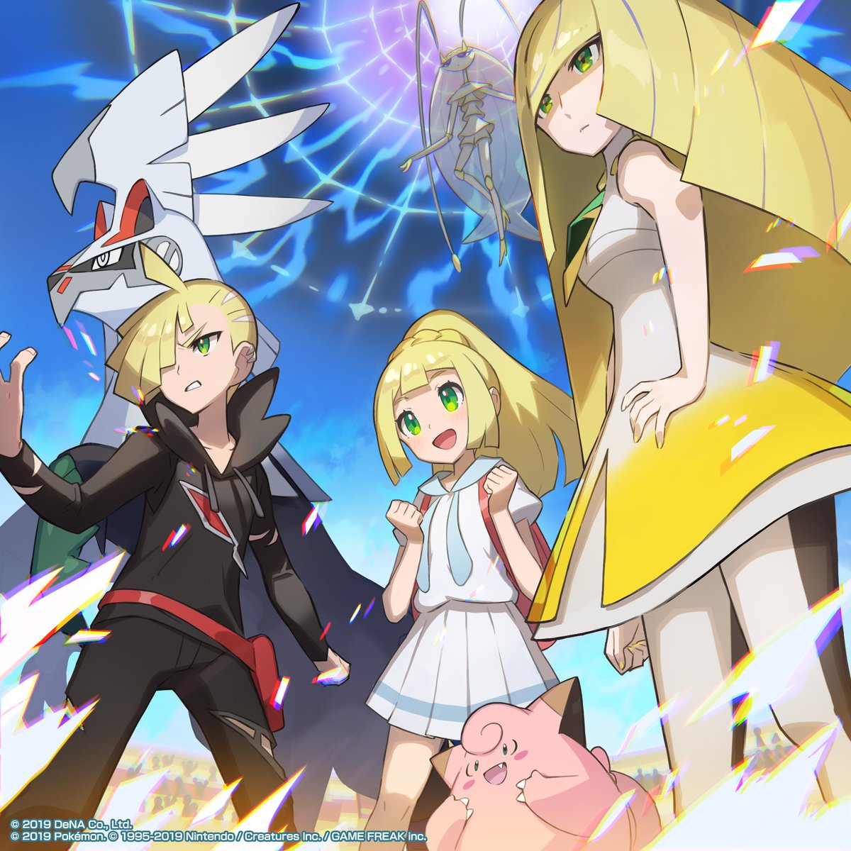 ポケマスアート 公開🎨 開催中のエピソードイベント「団結！ リーリエ