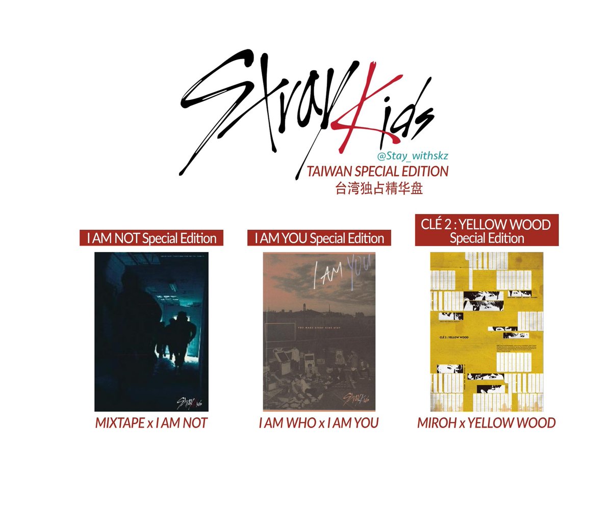 StrayKids Taiwan Special Edition Albums Collection ❣️ I Am Not