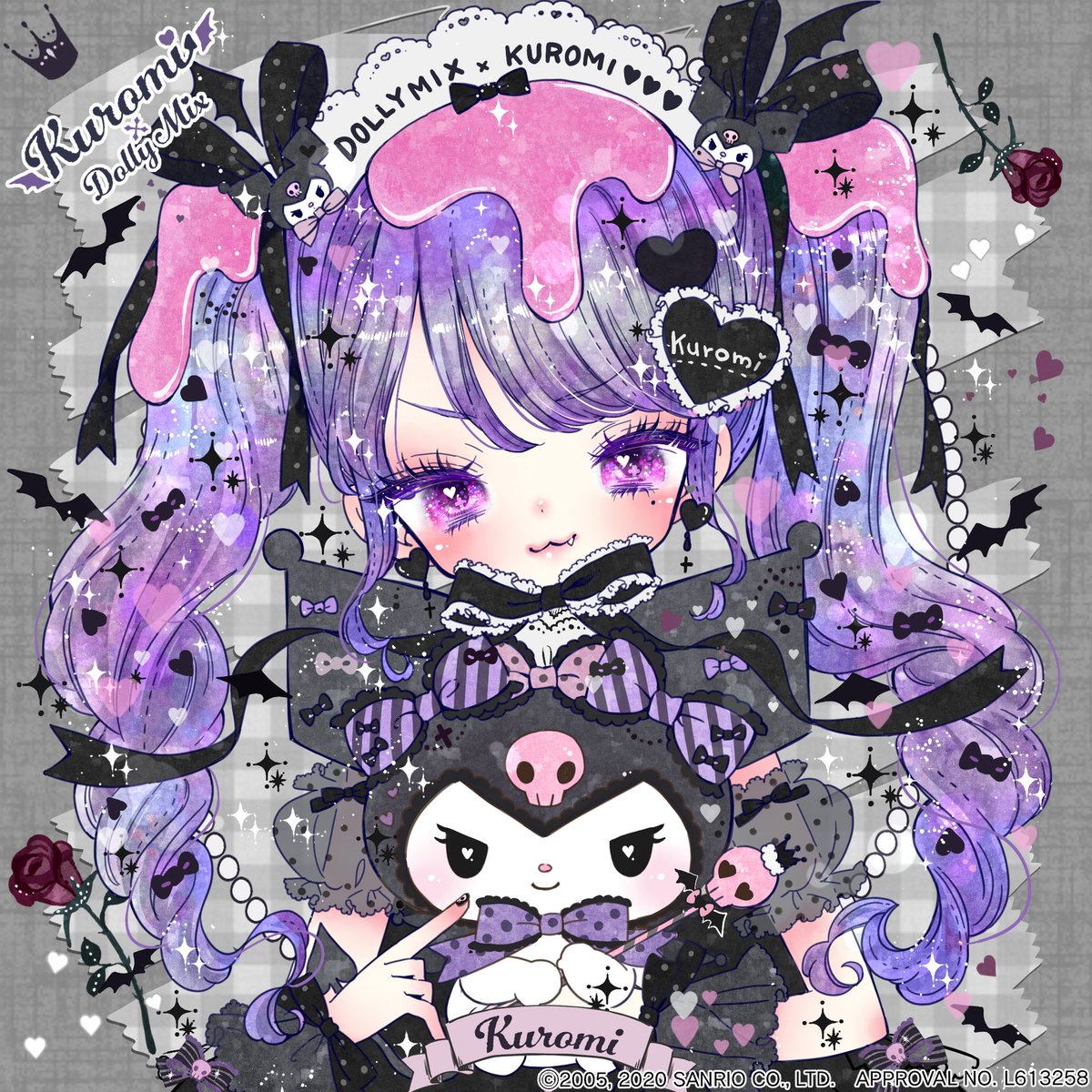 RT @mikuchocojam: 🎀Kuromi ✖︎ DOLLY MIX🎀 クロミちゃんバースデー