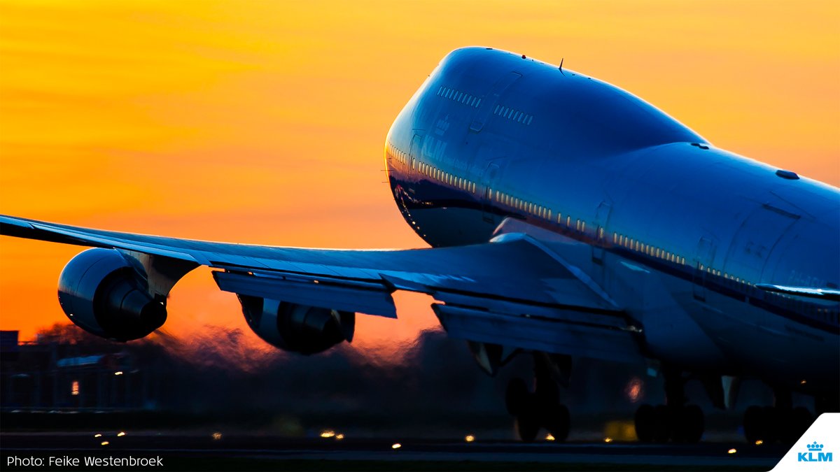 KL 国旗カット B747-400M KLMオランダ航空 Aviationtag KL 国旗カット