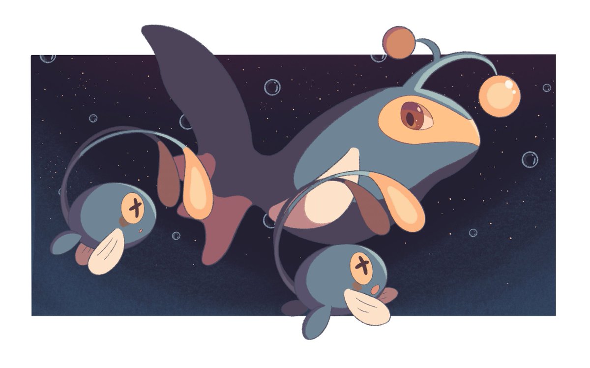 チョンチーとランターンの日 おめでとう? 」|umbraのイラスト