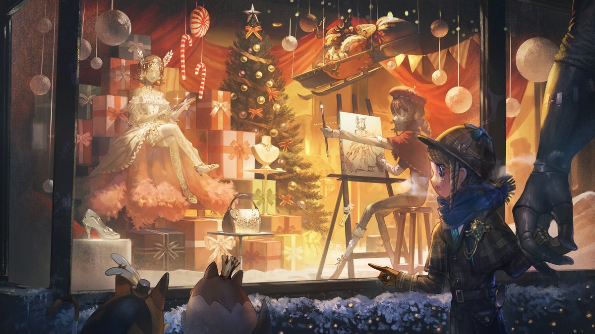 華やかな光を灯して、 クリスマスの雰囲気を纏う。 ツリーも