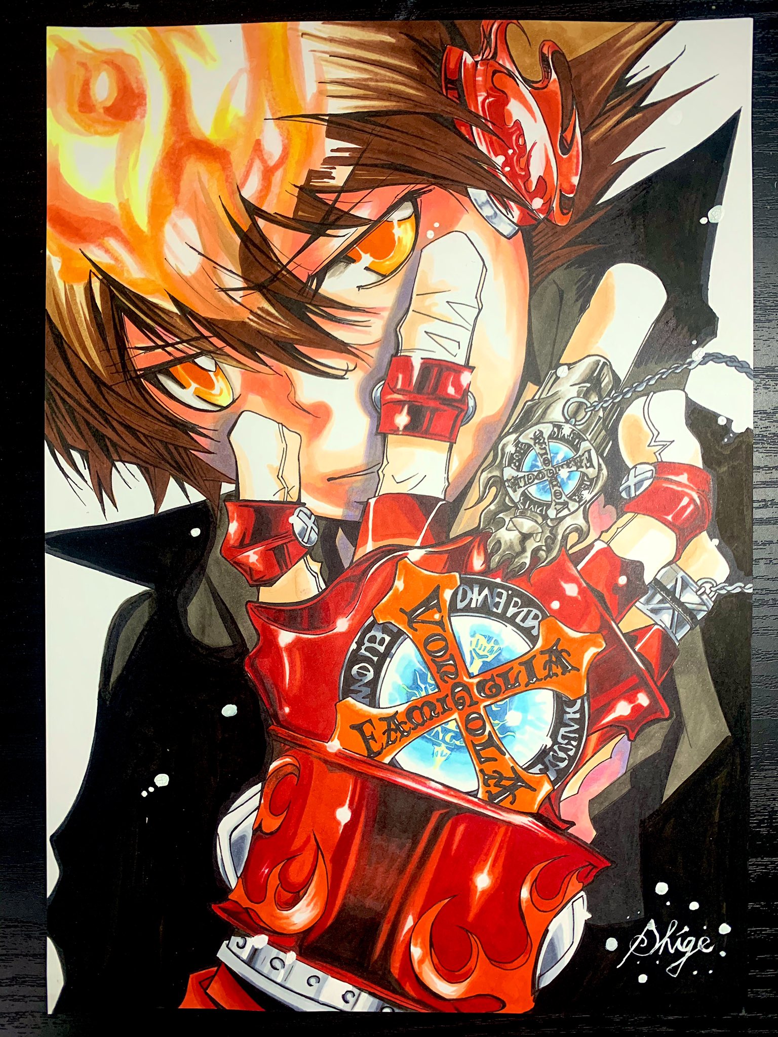 CCG 雲雀恭弥 沢田綱吉 死ぬ気レア リボーン カード 雲雀 ツナ 死ぬ気