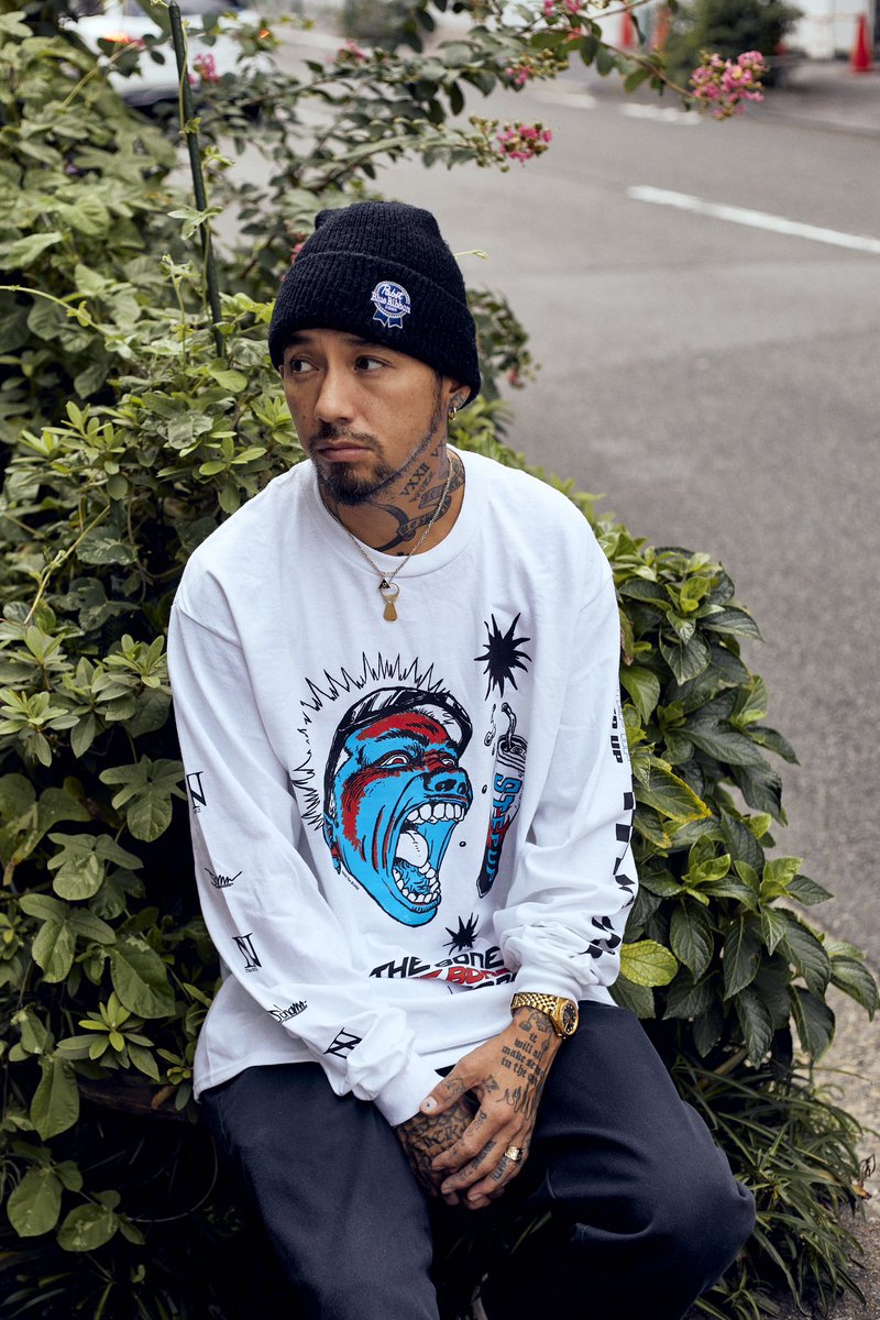 ◤◢◤◢◤◢◤ ◢◤ ◢◤ ◢ Step up-Longsleeve- Tee Jesse着用SIZE