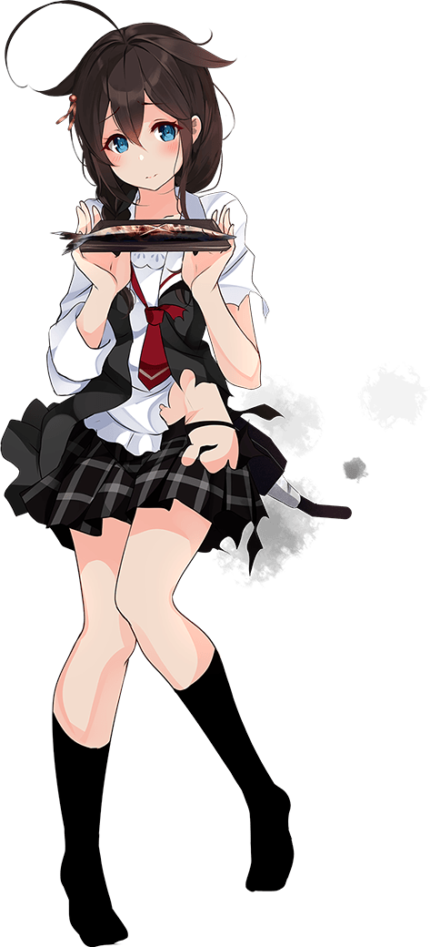 時雨改三秋刀魚modeの立ち絵と中破絵。改三で増えてたりする #艦これ