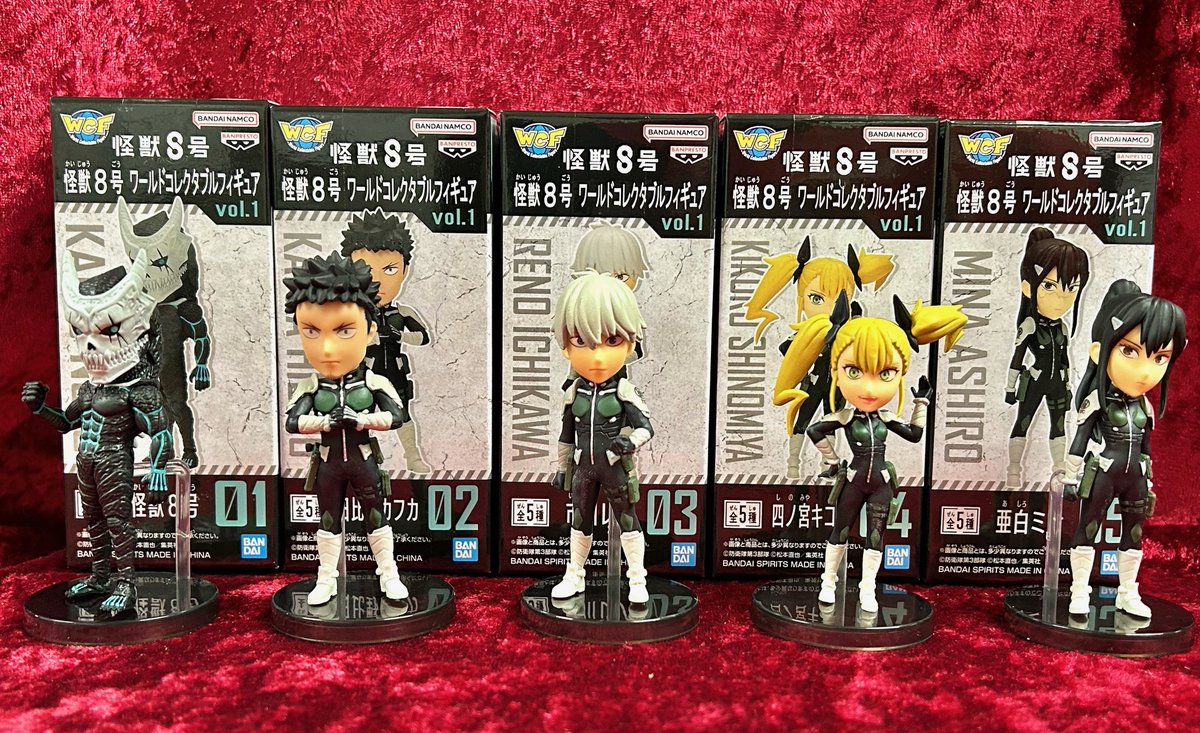 📢景品情報📢 『#怪獣8号 ワールドコレクタブルフィギュアvol.1