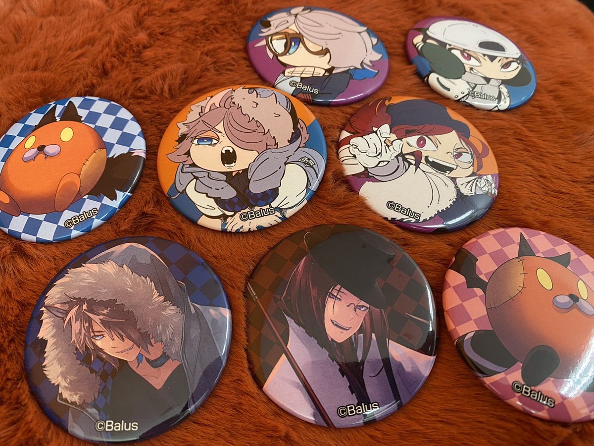 MZMハロウィングッズ、缶バッジのサンプルが到着しました