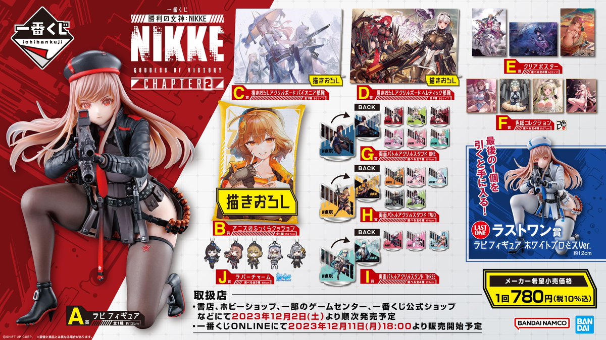 一番くじ再び登場】 BANDAI SPIRITSより、『一番くじ 勝利の女神