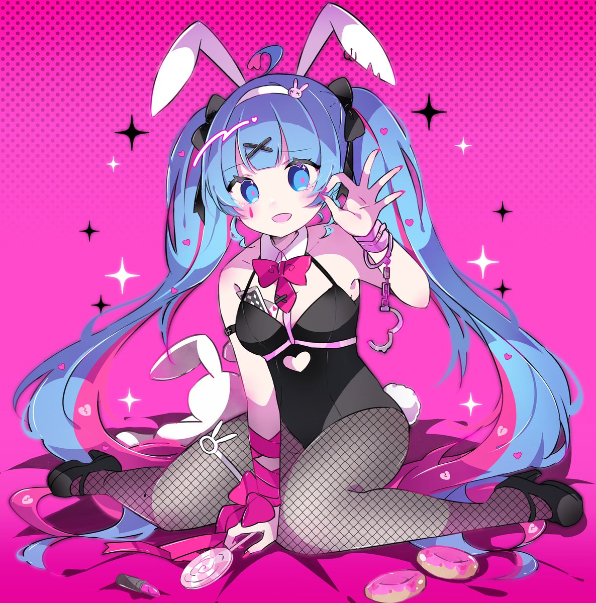 ラビットホール🐰🖤 #初音ミク