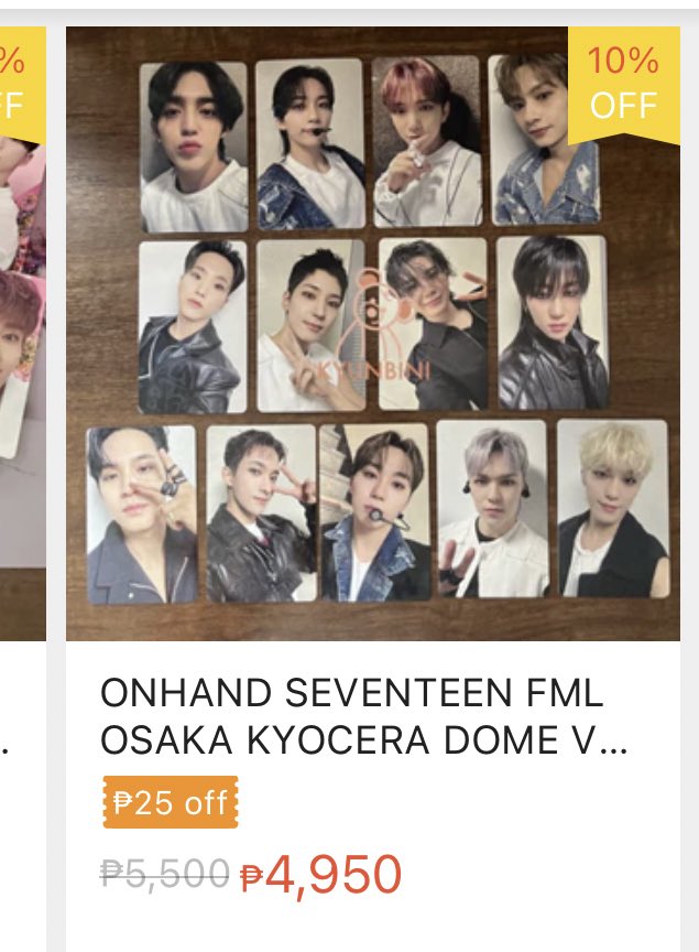 sale 🛒💗✨ 🛒 — seventeen fml japan tokyo & kyocera dome event