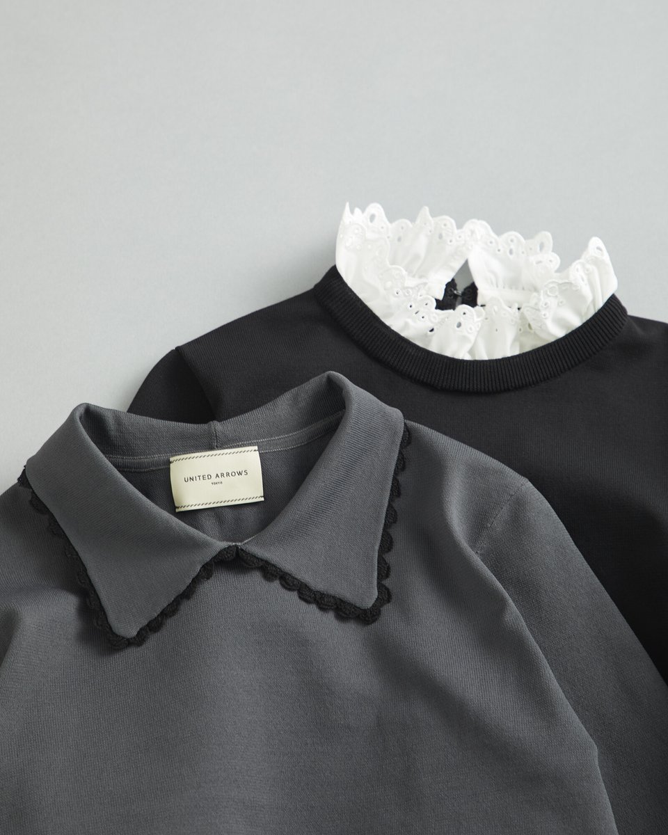 襟付きニットのご紹介✨ 襟付きでキチンと見えするニットが入荷してい