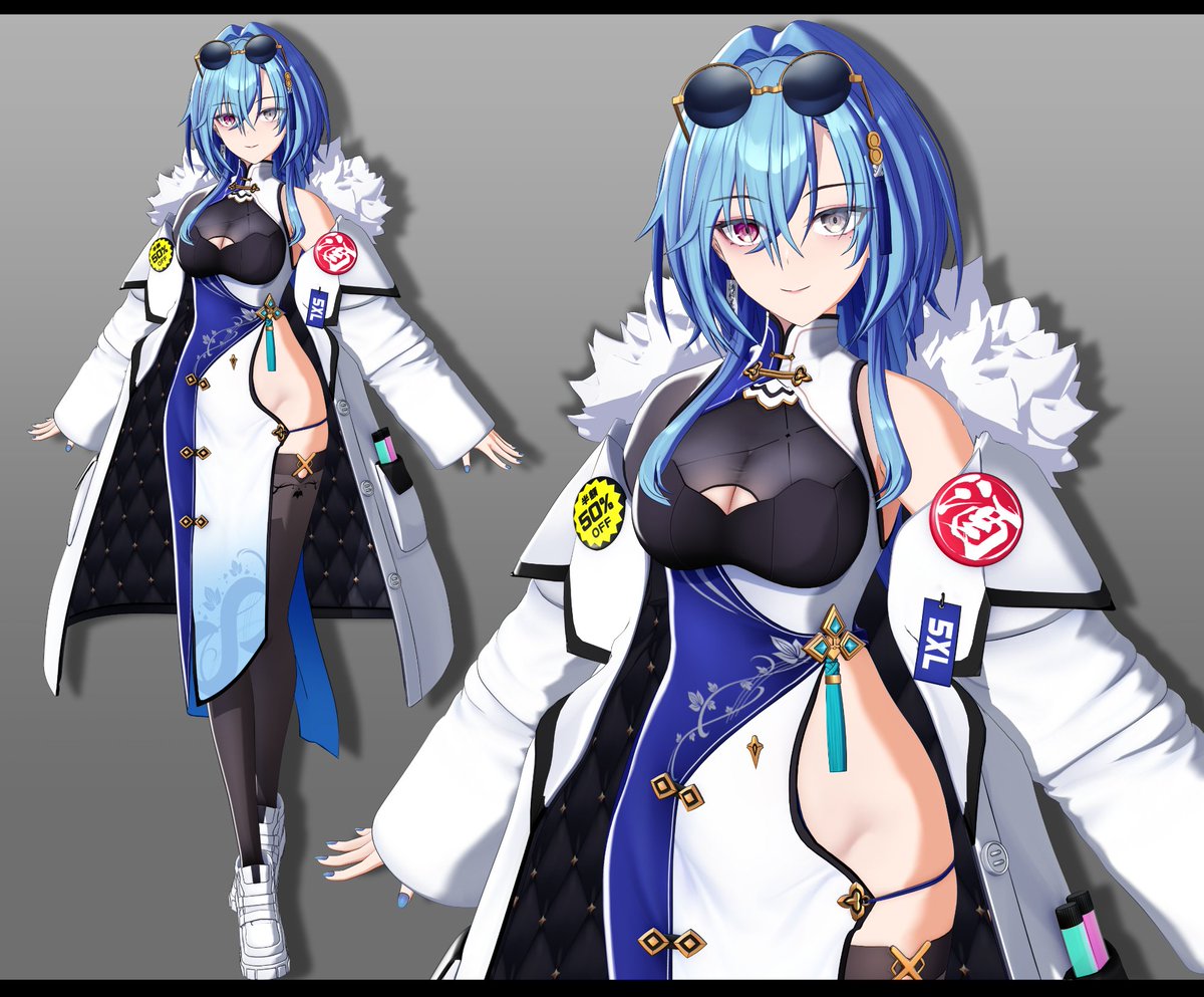 あおぎり高校新メンバーの春雨麗女（@harusame_urame）さんの3Dを担当