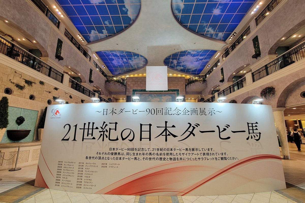 日本ダービー90回記念企画展示のテーマは、「21世紀の日本ダービー馬