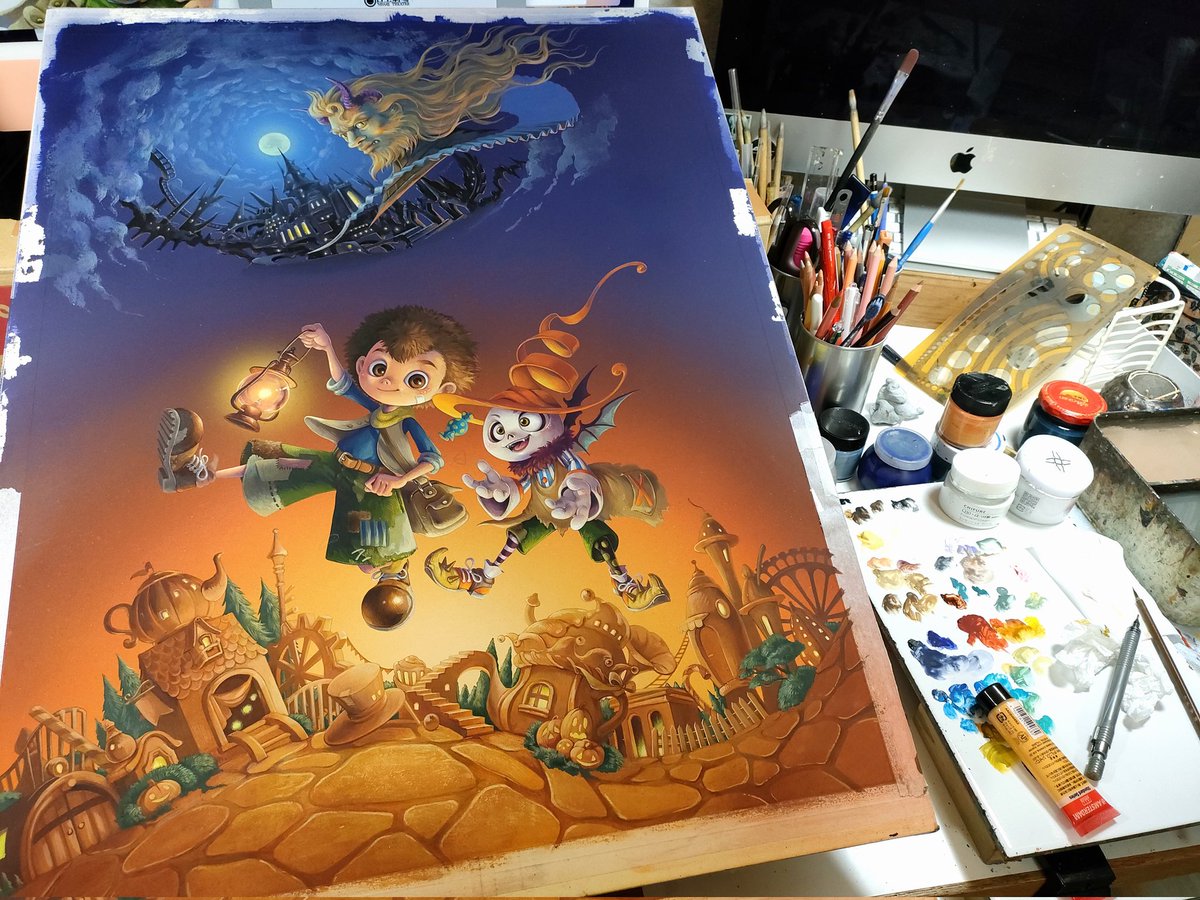 全てのイラストはアクリルガッシュによるアナログ手描きです。 特に