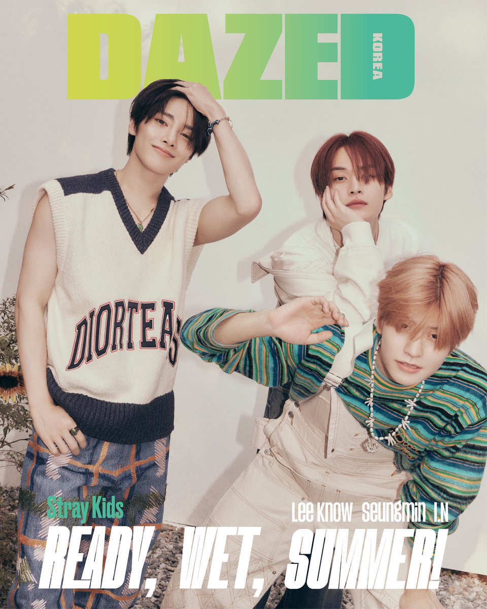 🧭スキズ 雑誌 情報🧭 DAZED Korea 7月号に 🐰🐶🦊3人が登場 表紙は全5