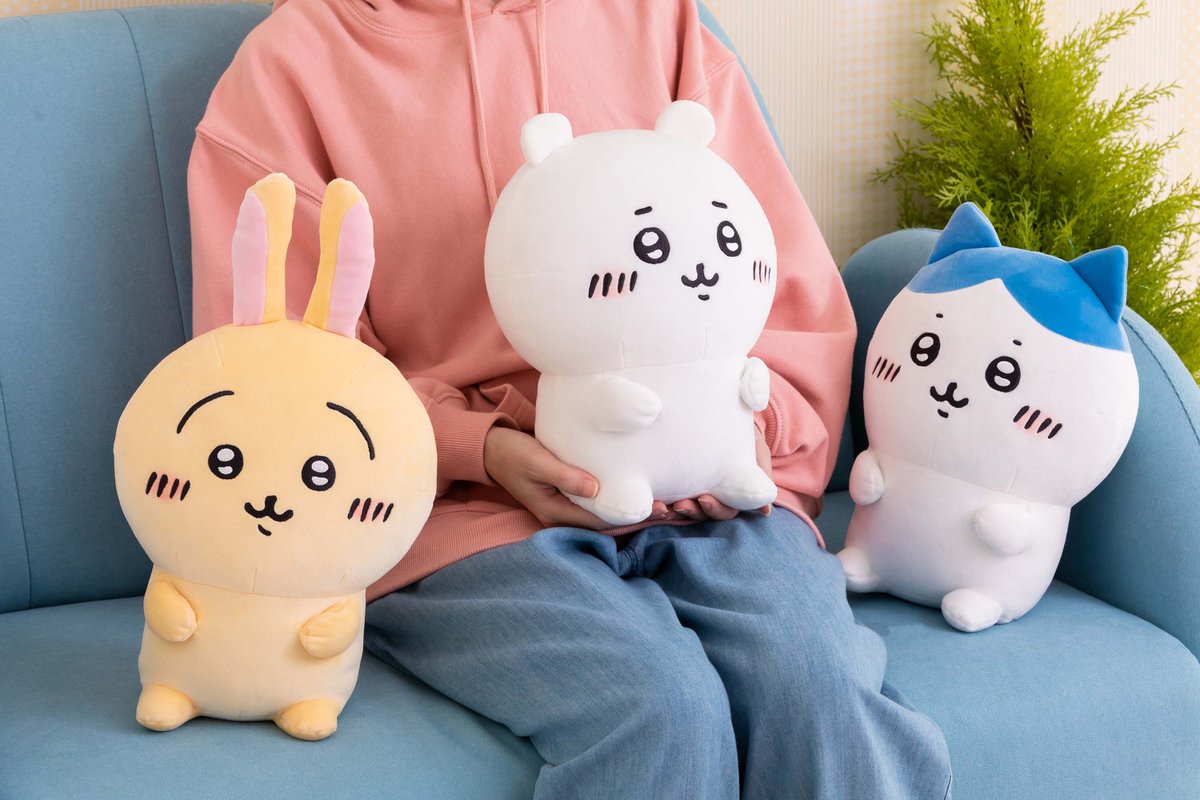 🌱新商品🌱 『ぬいぐるみM』 （お座り #ちいかわ／#ハチワレ／#うさぎ