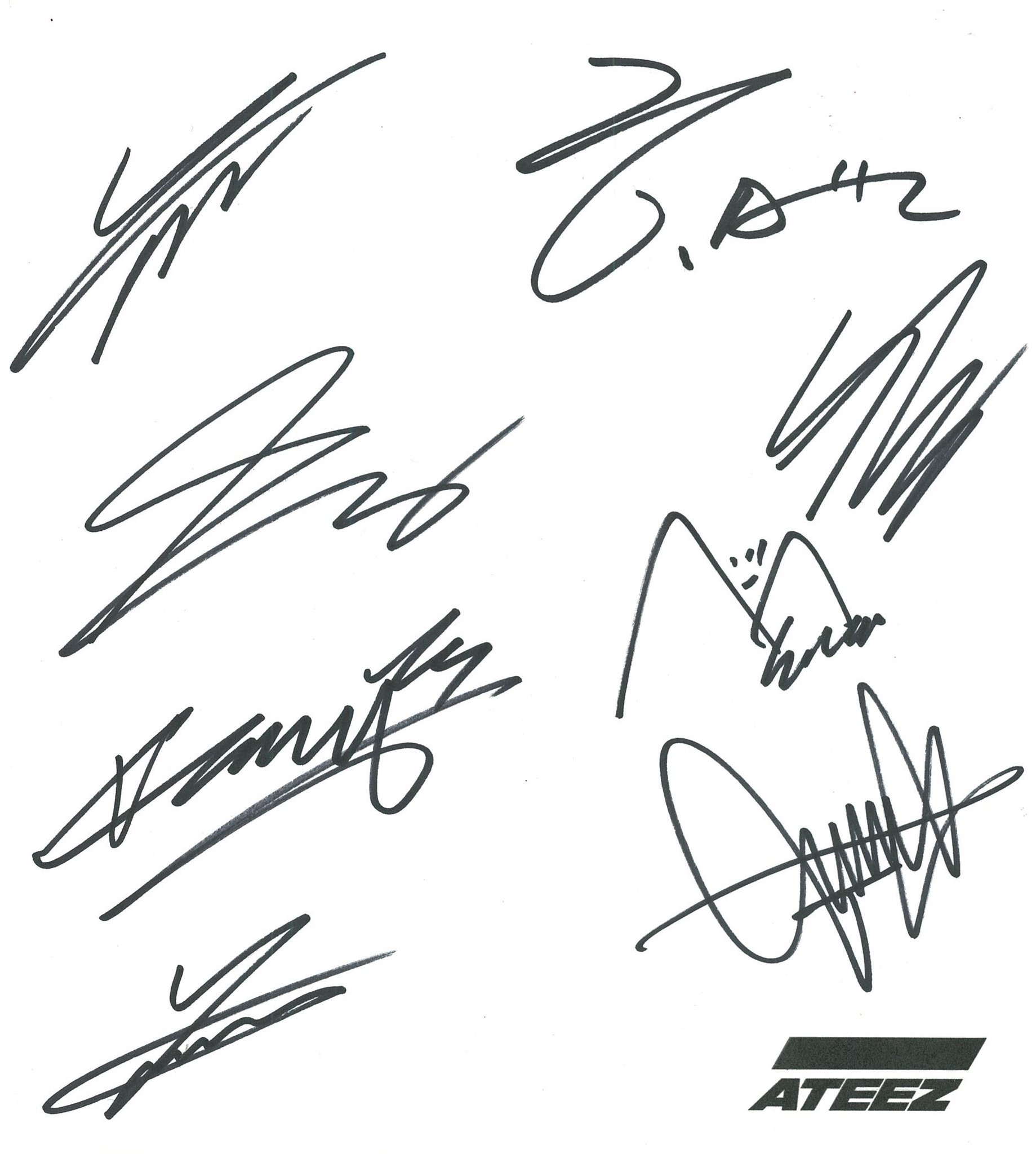 ateez アチズ ヨサン 2019 リリイベ サイン 入り クリアファイル ateez