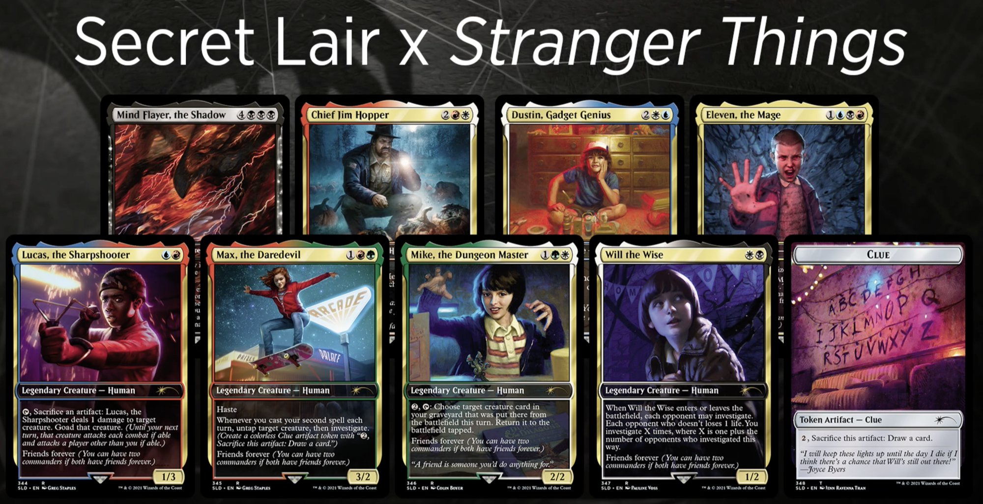 Stranger things secret lair spoiler and upcoming secret lairs