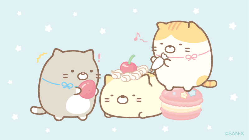 ケーキなりきりごっこ🧁 #ねこのきょうだいとおかし屋さん