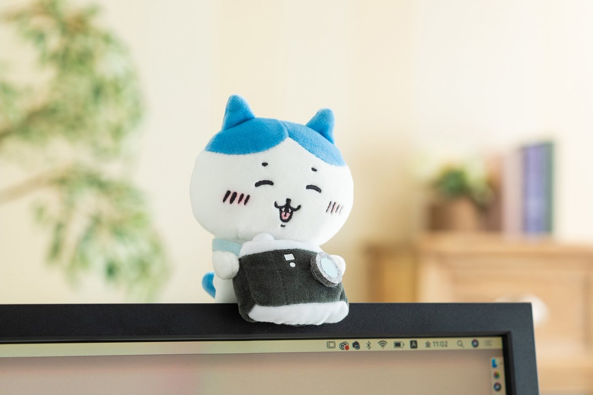 ✨新商品✨／ デスクトップから見守るひっかけぬいぐるみ （ちいかわ