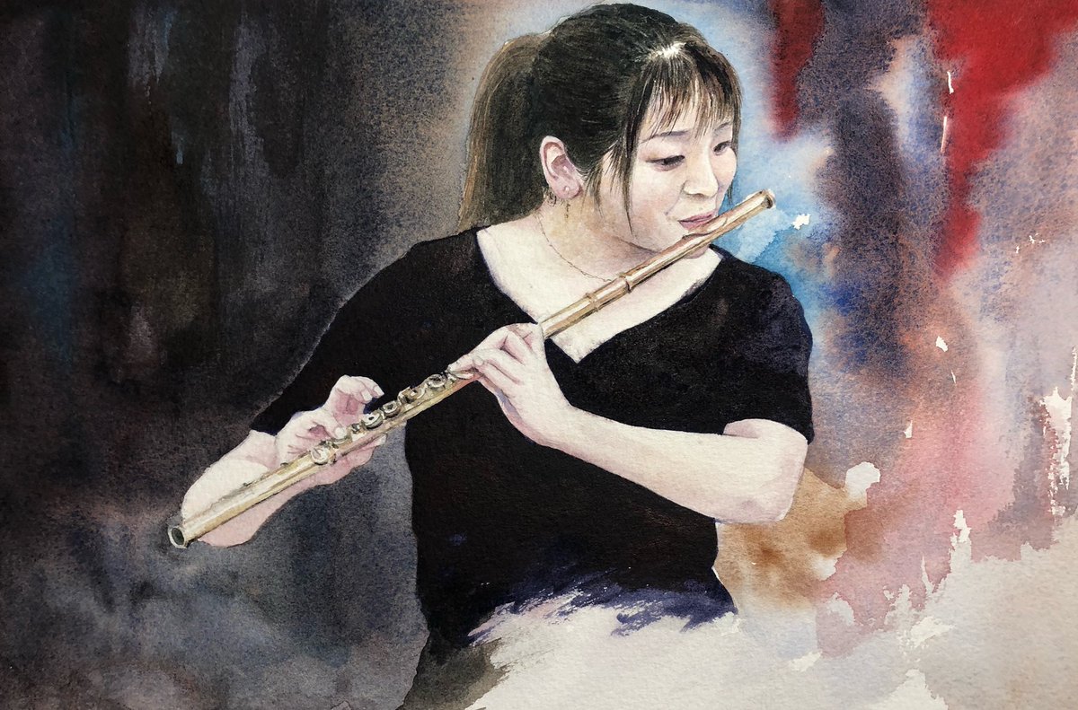 フルート。音色も、形も、吹く人も、 とても美しい楽器です