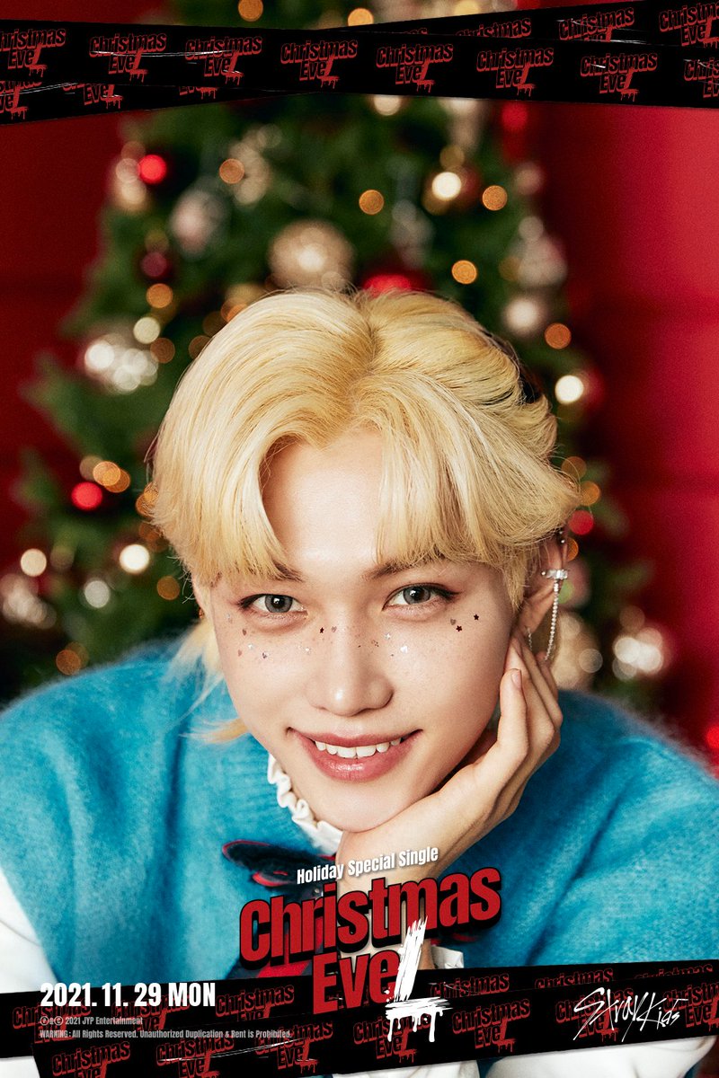 スキズ　フィリックス　subk christmas evel straykids Stray Kids Christmas Evel SUBK SHOP Exclusive Official Photocard