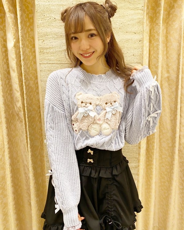 前週売数ランキング✨ 🥉Twin Bearsニットトップス 117-3013-0 white