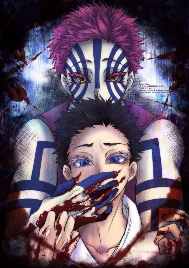 奪われない為に 強くなれ #鬼滅の刃 #イラスト #猗窩座 #狛治 #上弦の参