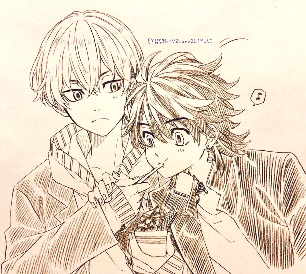 羽宮一虎「落書き…千冬と一虎#東京卍リベンジャーズ #東卍FA #松野千冬