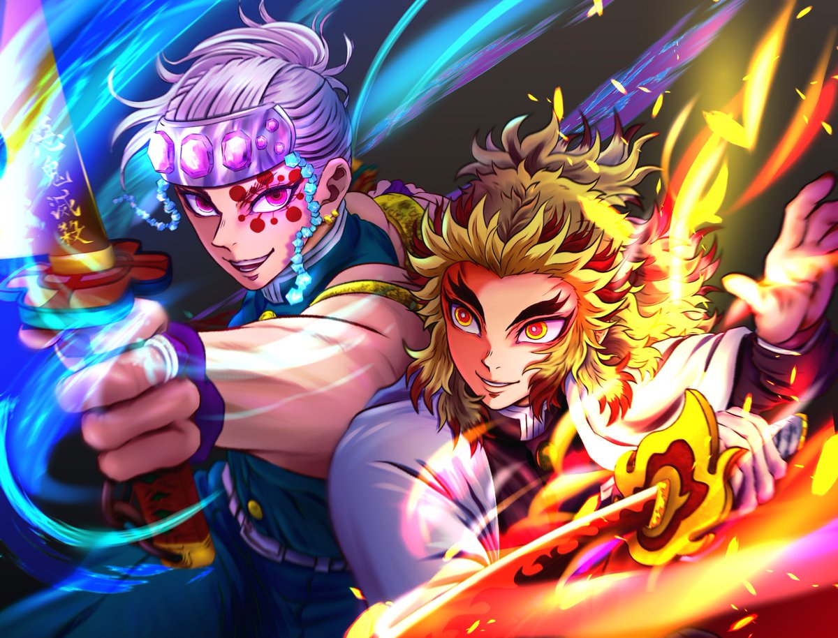 煉獄さん！！！！🔥🔥🔥 「かつての共闘」 #煉獄杏寿郎 #宇髄天元 #鬼