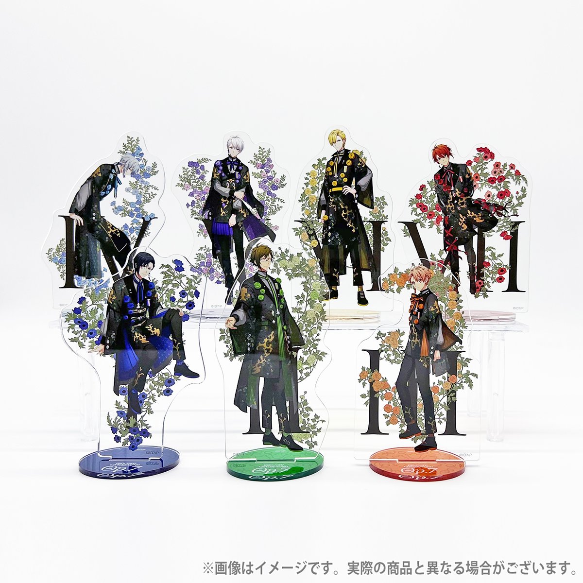 Op.7 グッズ紹介】 「アクリルスタンド(全7種)」¥1,460(税込) それぞれ