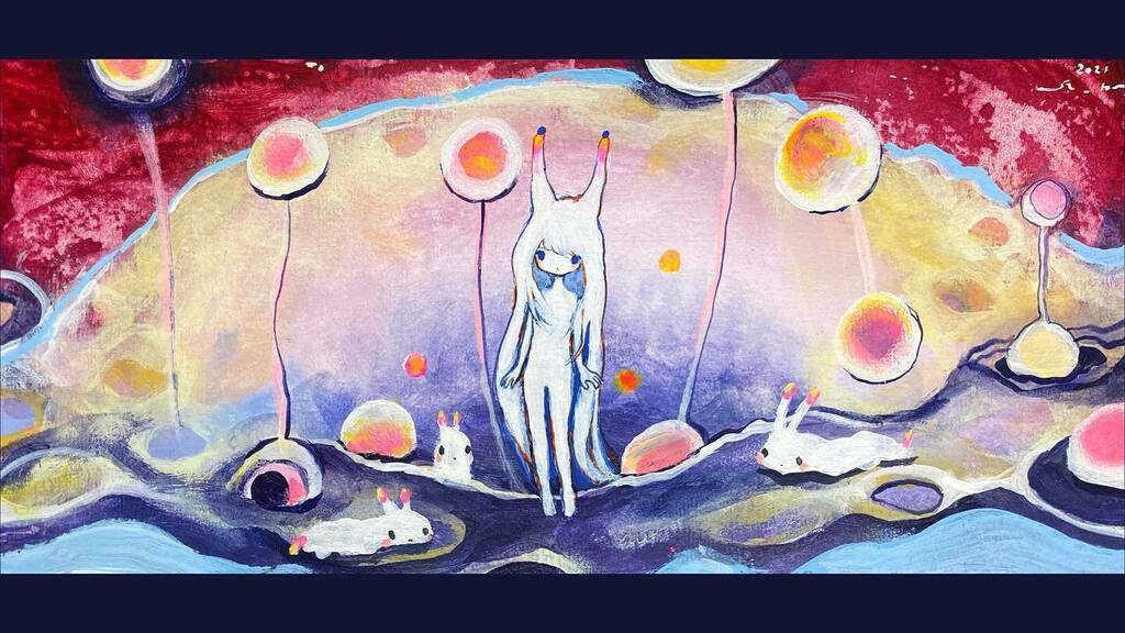 si_kyu 原画 2010年 水彩画 黄菊しーく