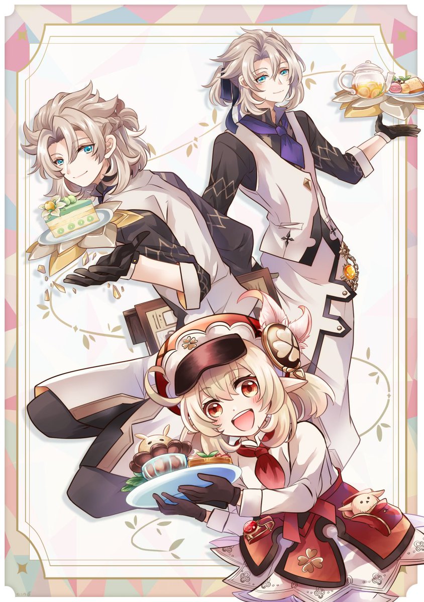 スイパラ！ クレーちゃんとアルベドと2号 #原神 #GenshinImpact #klee