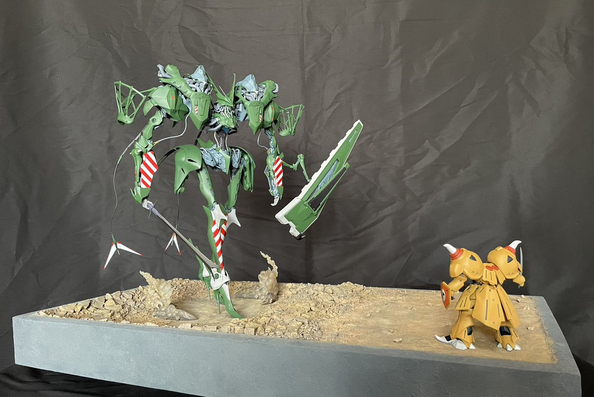 海洋堂 ヤクトミラージュ1/144(旧1/220)&ザカー重装型1/220 with本編風