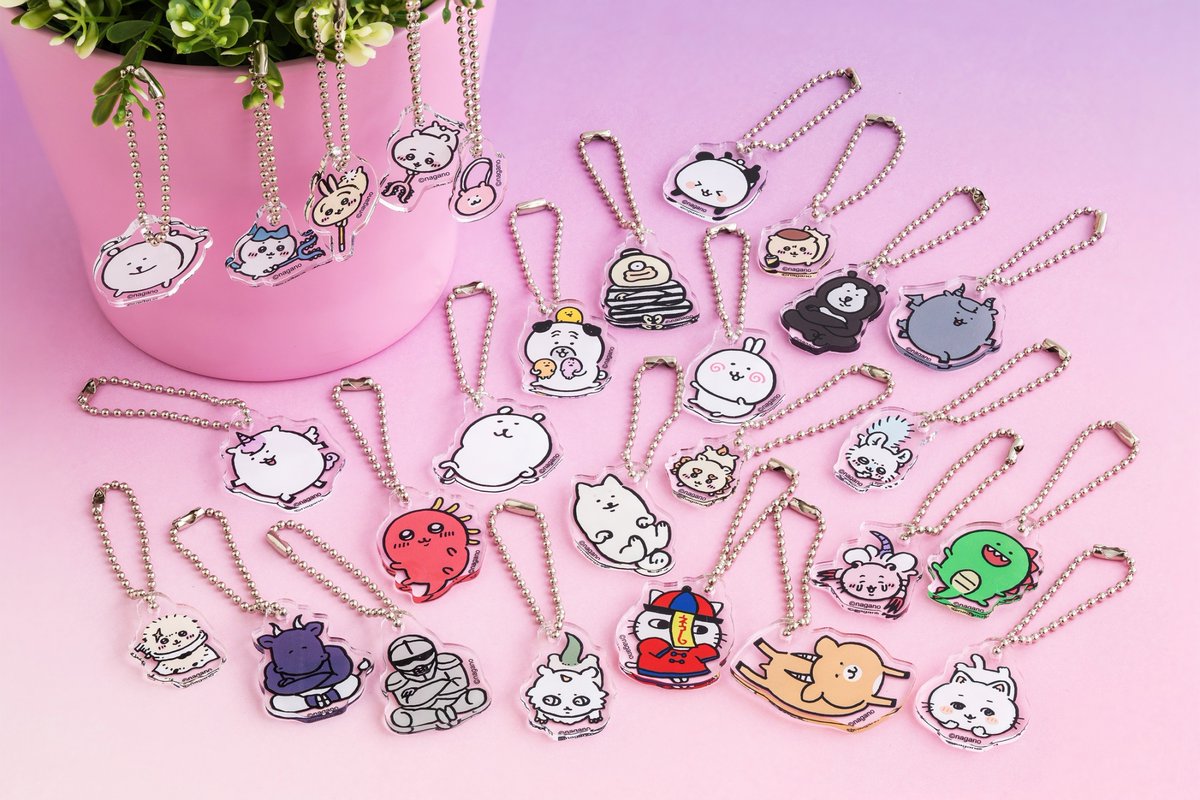 ナガノマーケットホログラムアクリルキーホルダー七点セット ナガノ