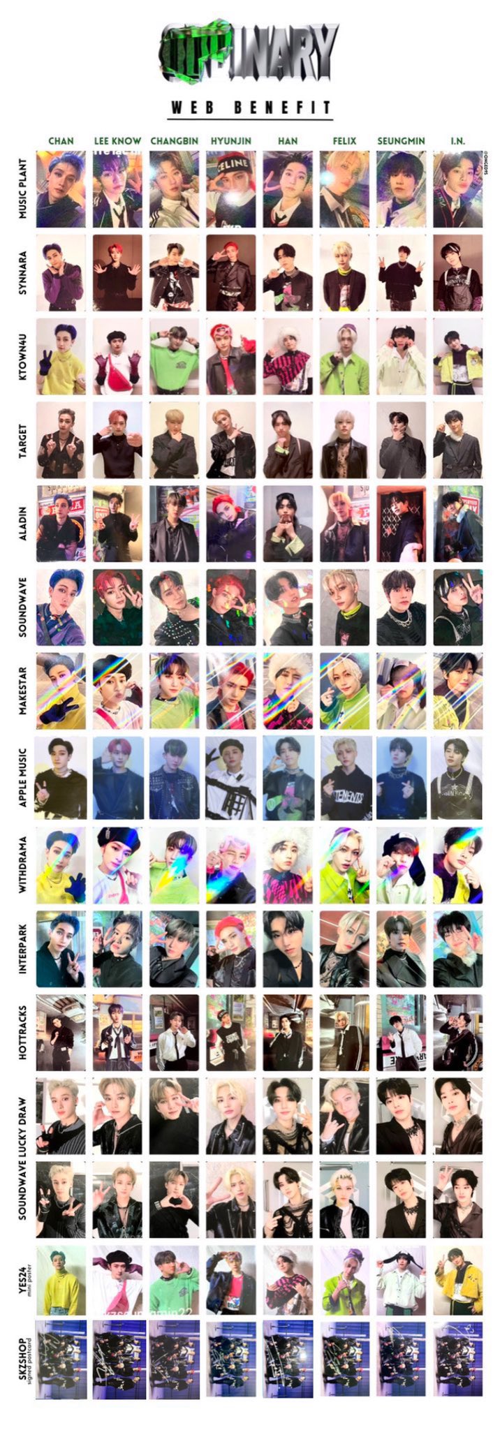 Straykids スキズ ヒョンジン トレカ 5star 店舗特典