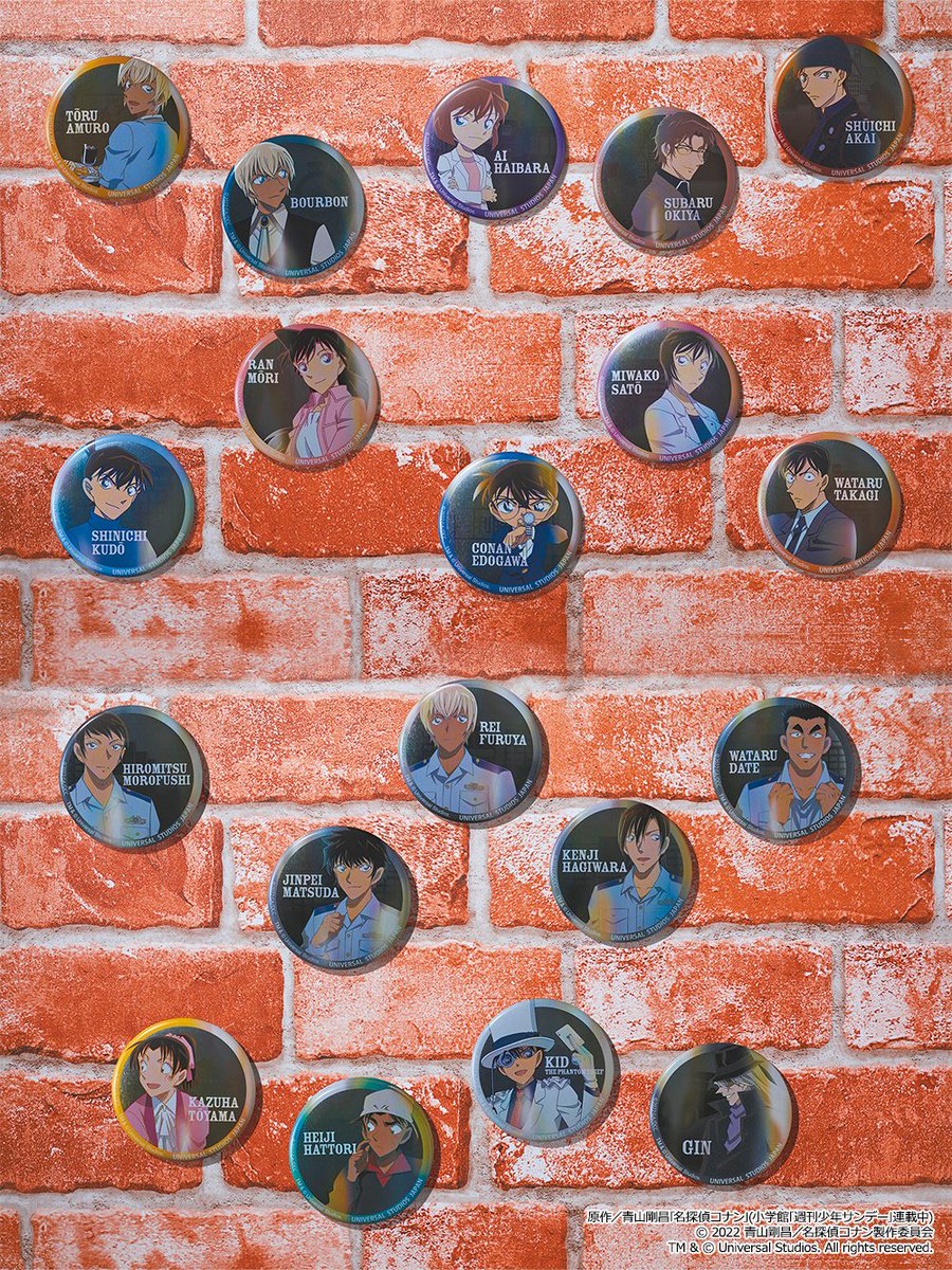 名探偵コナン 缶バッジ🕵✨ 自分用に買ってバッグにつけたり お友だち