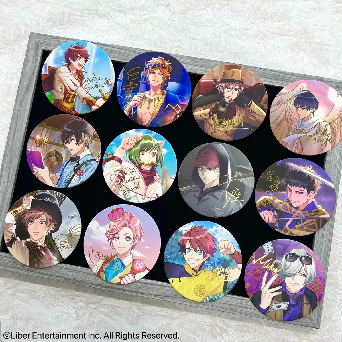 コースターコレクション A3！ Vol.1～3」の シークレット柄を並べてみ