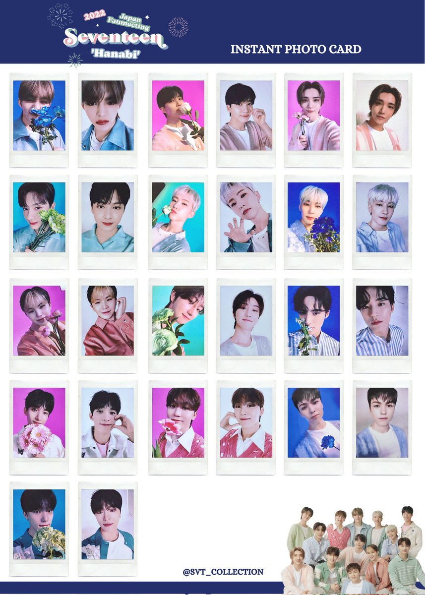세븐틴 하나비 인스턴트 포카 포토카드 모음 『SEVENTEEN 2022 JAPAN