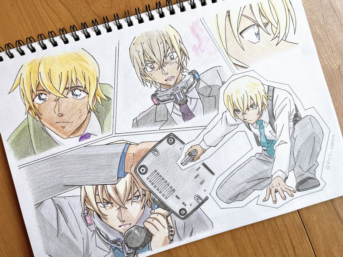 ハロ嫁いろんな降谷さん🎃 黒電話がこんなにサマになるのも、首に爆弾